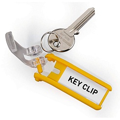 Брелок для ключа, Durable Key Clip, 24 х 68 х 15 мм, 6 штук, пластик