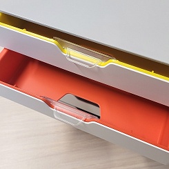 Бокс для документов Durable Varicolor Mix, А4, С4, Folio и Letter, 5 выдвижных ящиков, ABS-пластик