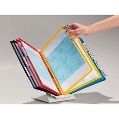 Демосистема настольная Durable Vario Display System Pro, 10 демопанелей, табуляторы, А4