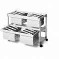 Тележка для подвесных папок Durable Multi Duo Folio Foolscap, до 200 штук, А4, 897 x 715 x 432 мм