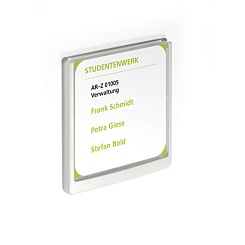 Табличка информационная настенная Durable Click Sign, 149 x 148.5 мм, пластик