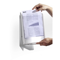 Демосистема настенная Durable Sherpa Display System, перекидная, на 10 демопанелей, 10 табуляторов