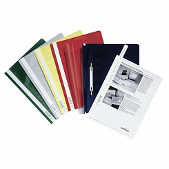 Папка - скоросшиватель для документов Durable, прозрачный верхний лист, А4, полипропилен