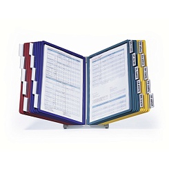 Демосистема настольная Durable Vario Desk Unit, 20 демопанелей, табуляторы, метал, ПВХ