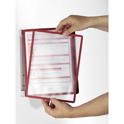 Демосистема настенная Durable Vario Wall, перекидная, 5 панелей, А4