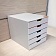 Бокс для документов Durable Varicolor Mix, А4, С4, Folio и Letter, 5 выдвижных ящиков, ABS-пластик