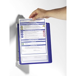 Демосистема настенная Durable Vario Wall, перекидная, 5 панелей, А4