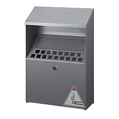 Пепельница настенная Durable, 4 литра, 310 х 450 х 107 мм, сталь