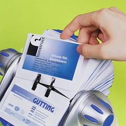 Визитница настольная вращающаяся Durable Visifix, до 200 карточек, 21.5 x 12.0 x 18.5 мм, пластик