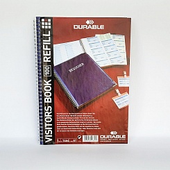 Блок сменный для книги записи посетителей Durable, на 100 вкладышей