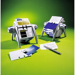 Визитница настольная вращающаяся Durable Visifix, до 200 карточек, 21.5 x 12.0 x 18.5 мм, пластик