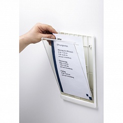 Табличка информационная настенная Durable Click Sign, 210 x 297 мм, пластик