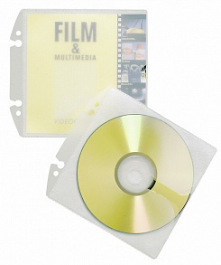 Карман Durable, для CD/DVD с буклетом, или 2 CD/DVD, полипропилен, 10 штук
