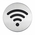 Табличка Wifi Durable, 83 мм, нержавеющая сталь
