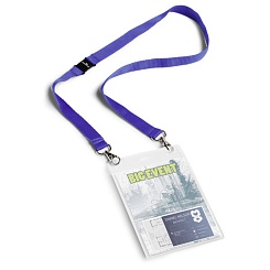 Бейдж на шнурке с безопасным замком Durable Event Badge, вертикальный, А6
