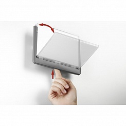 Табличка информационная настенная Durable Click Sign, 149 x 52.5 мм, пластик