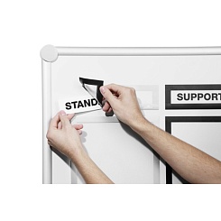 Рамка информационная магнитная Durable Duraframe Magnetic Top, 323 x 66 мм, 5 штук