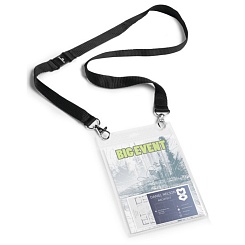Бейдж на шнурке с безопасным замком Durable Event Badge, вертикальный, А6