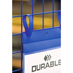 Карман вертикальный для маркировки Durable, с ремешком - застежкой, А4