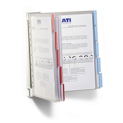 Демосистема настенная Durable Function, перекидная, 10 демопанелей, табуляторы, ПВХ