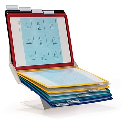 Демосистема настольная Durable Vario Display System Pro, 10 демопанелей, табуляторы, А4