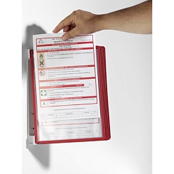 Демосистема настенная Durable Vario Wall, перекидная, 5 панелей, А4