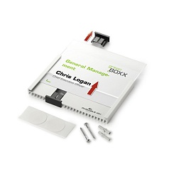 Табличка информационная настенная Durable Info Sign, 210.5 x 149 мм, металл