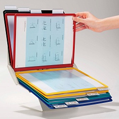 Демосистема настольная Durable Vario Display System Pro, 10 демопанелей, табуляторы, А4
