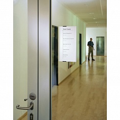 Табличка информационная настенная Durable Info Sign, 297 x 149 мм, металл