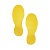 Знак самоклеящийся для напольной маркировки Durable Нога, 90 х 0.7 х 240 мм, 5 пар