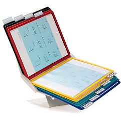 Демосистема настольная Durable Vario Display System Pro, 10 демопанелей, табуляторы, А4