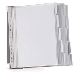 Демосистема настенная Durable Function Safe, перекидная, 10 демопанелей, металл, ПВХ