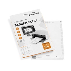 Вкладыши сменные для бейджей Durable Badgemaker, 60 x 90 мм, 160 штук