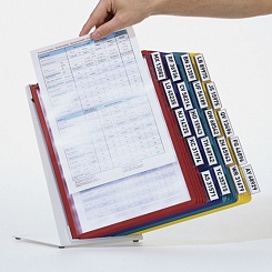 Демосистема настольная Durable Vario Desk Unit, 20 демопанелей, табуляторы, метал, ПВХ