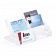 Визитнца настольная прозрачная Durable Business Card Display Box, 240 визиток, 4 отделения