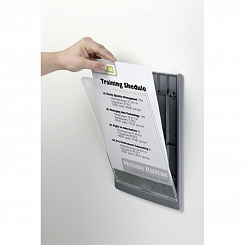 Табличка информационная настенная Durable Click Sign, 210 x 297 мм, пластик