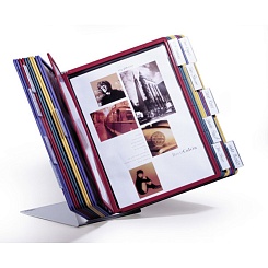 Демосистема настольная Durable Vario Desk Unit, 20 демопанелей, табуляторы, метал, ПВХ