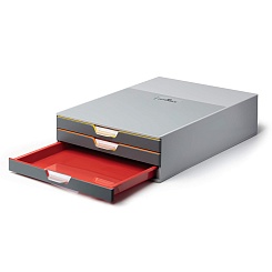 Бокс для документов Durable Varicolor, А4, С4, Folio, 3 выдвижных ящика, ABS-пластик