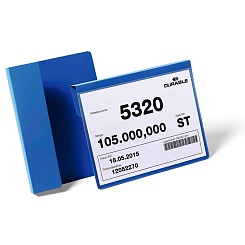 Карман горизонтальный для маркировки паллет Durable, вкладыш A5, 230 x 259 мм, полипропилен