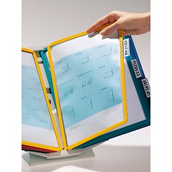 Демосистема настольная Durable Vario Display System Pro, 10 демопанелей, табуляторы, А4